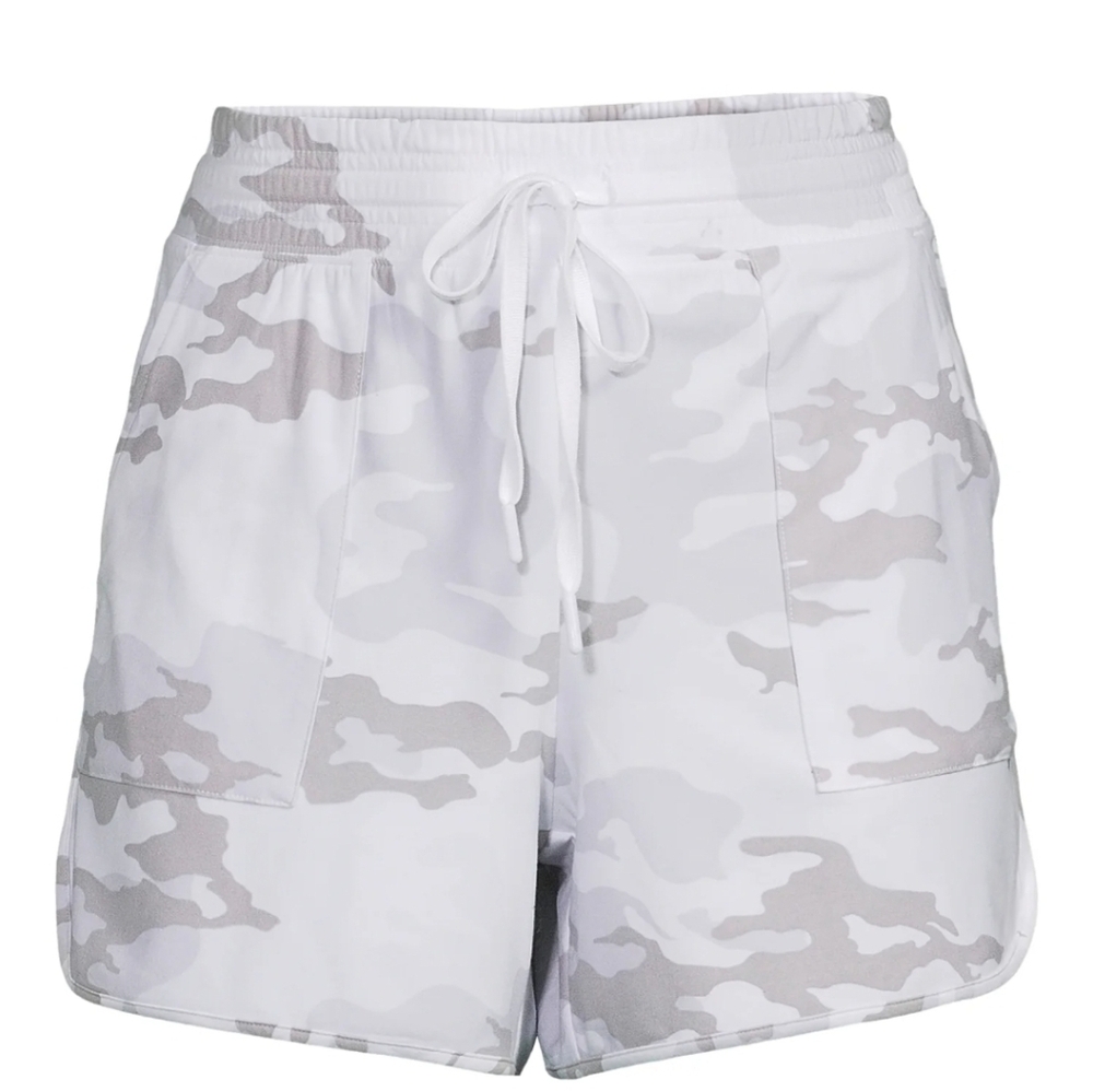 Athletic Works Light Gray Camouflage Womens Shorts